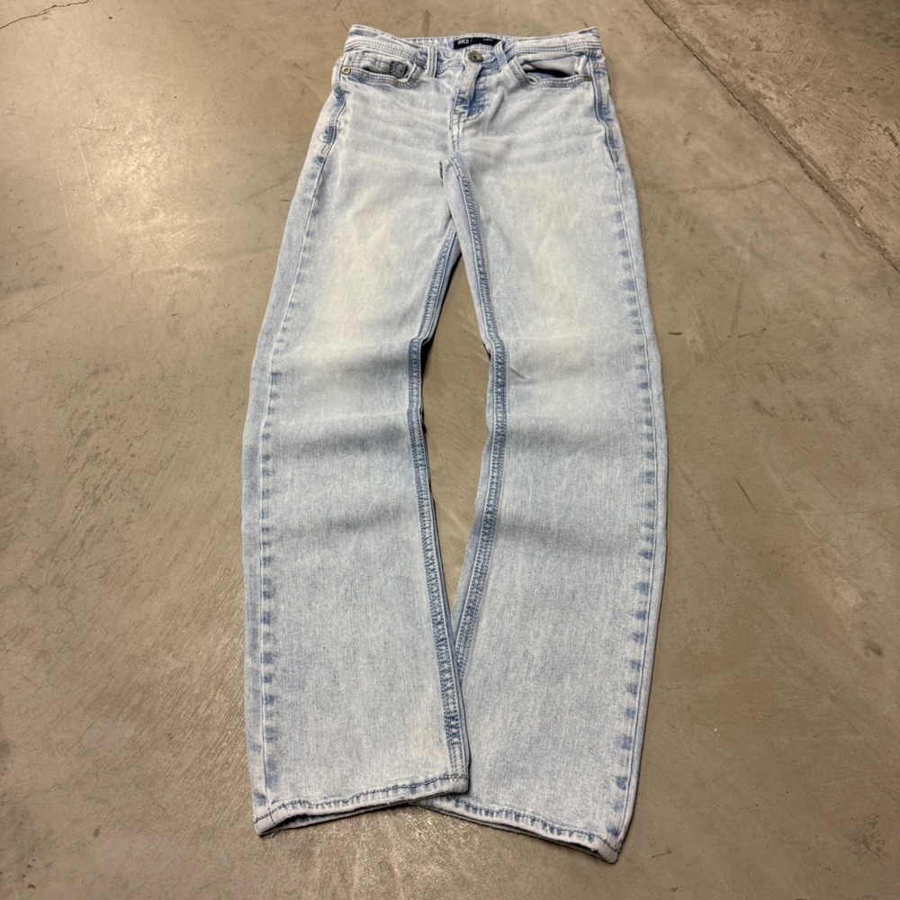 BKE Aiden Mens Light Wash Straight Leg Denim Jeans 28x32